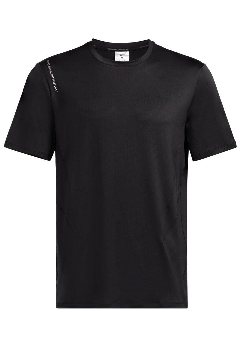 Reebok T-shirt print zwart