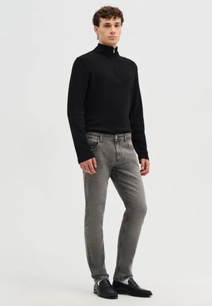 Terranova, PANTALONE JEANS LUNGO TINTA UNITA - Jeans a sigaretta - grigio denim