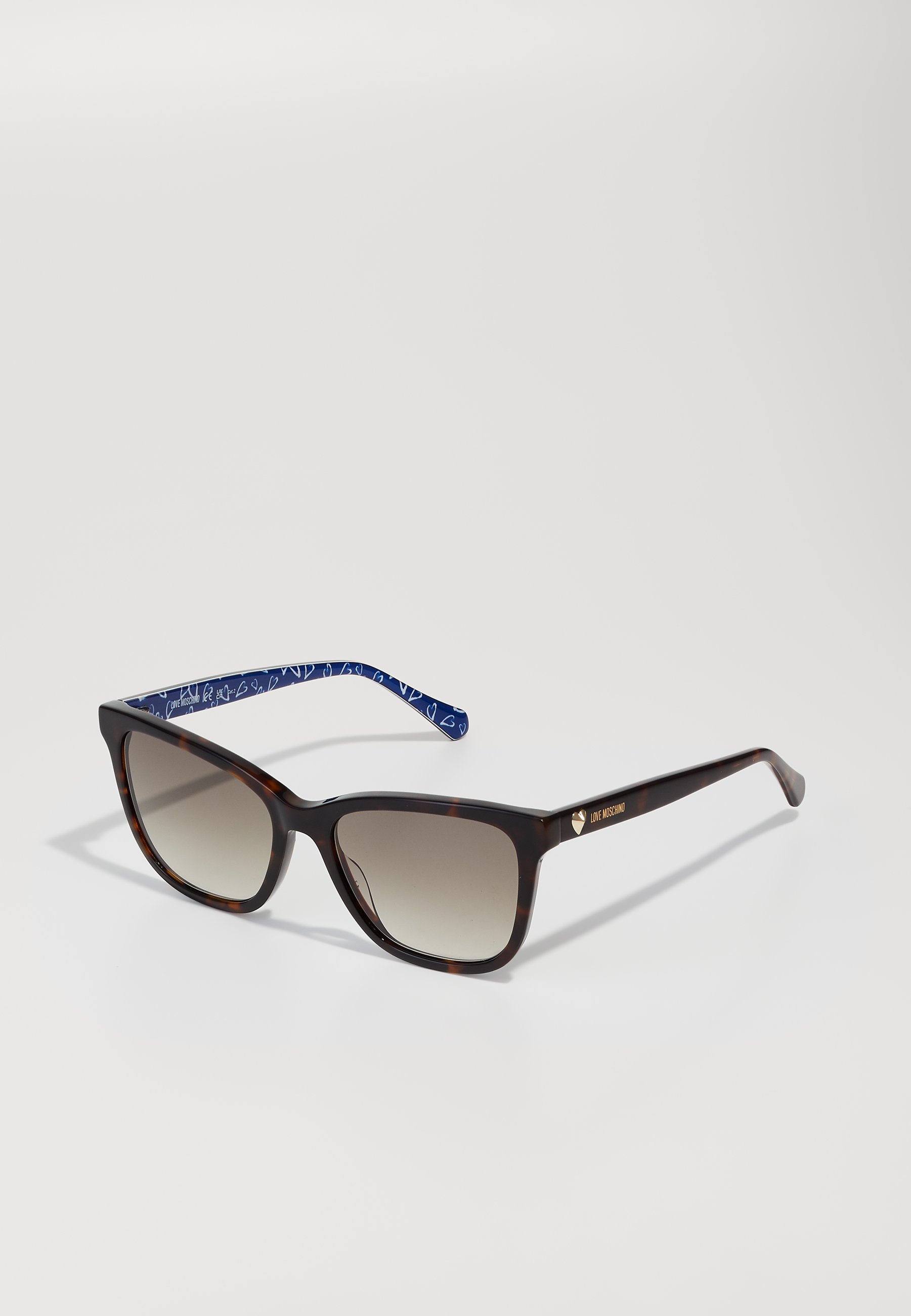 Moschino Tortoise Shell Sunglasses with Gradient Blue Lenses Tortoise Hipster Acetate Square Gradient Sunglasses with  main image 2