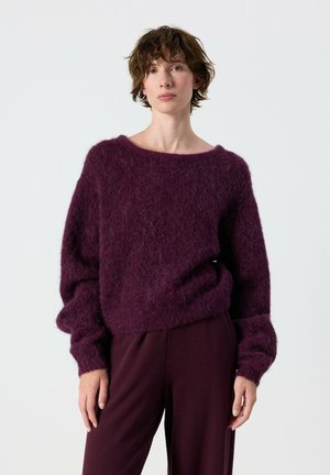 American Vintage, PULL FEMME NIBY - Jumper - canneberge chine