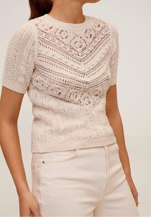 T-shirt print - beige