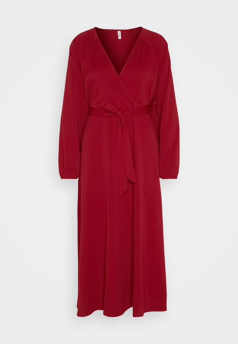 Only Jurk bordeauxrood Only Jurk bordeauxrood