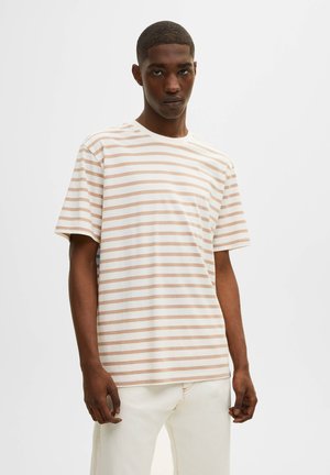 FINE STRIPE - T-shirt z nadrukiem - pink