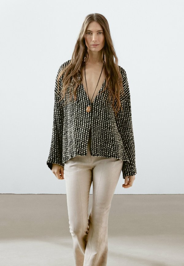 FLARED  - Bootcut jeans - mottled beige4