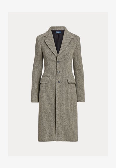 Polo Ralph Lauren HERRINGBONE COAT - Κλασικό παλτό - black/cream