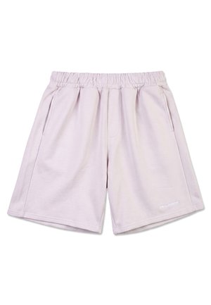 Pegador, LOGO HEAVY SWEAT SHORTS UNISEX - Shorts - washed light lilac/white gum