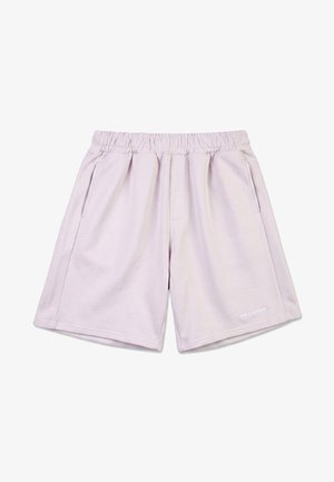 Pegador, LOGO HEAVY SWEAT SHORTS UNISEX - Shorts - washed light lilac/white gum
