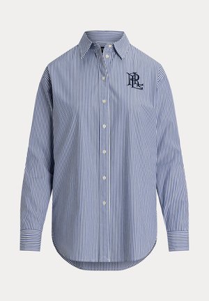 Lauren Ralph Lauren, RELAXED FIT STRIPED STRETCH COTTON SHIRT - Риза с копчета - blue/white
