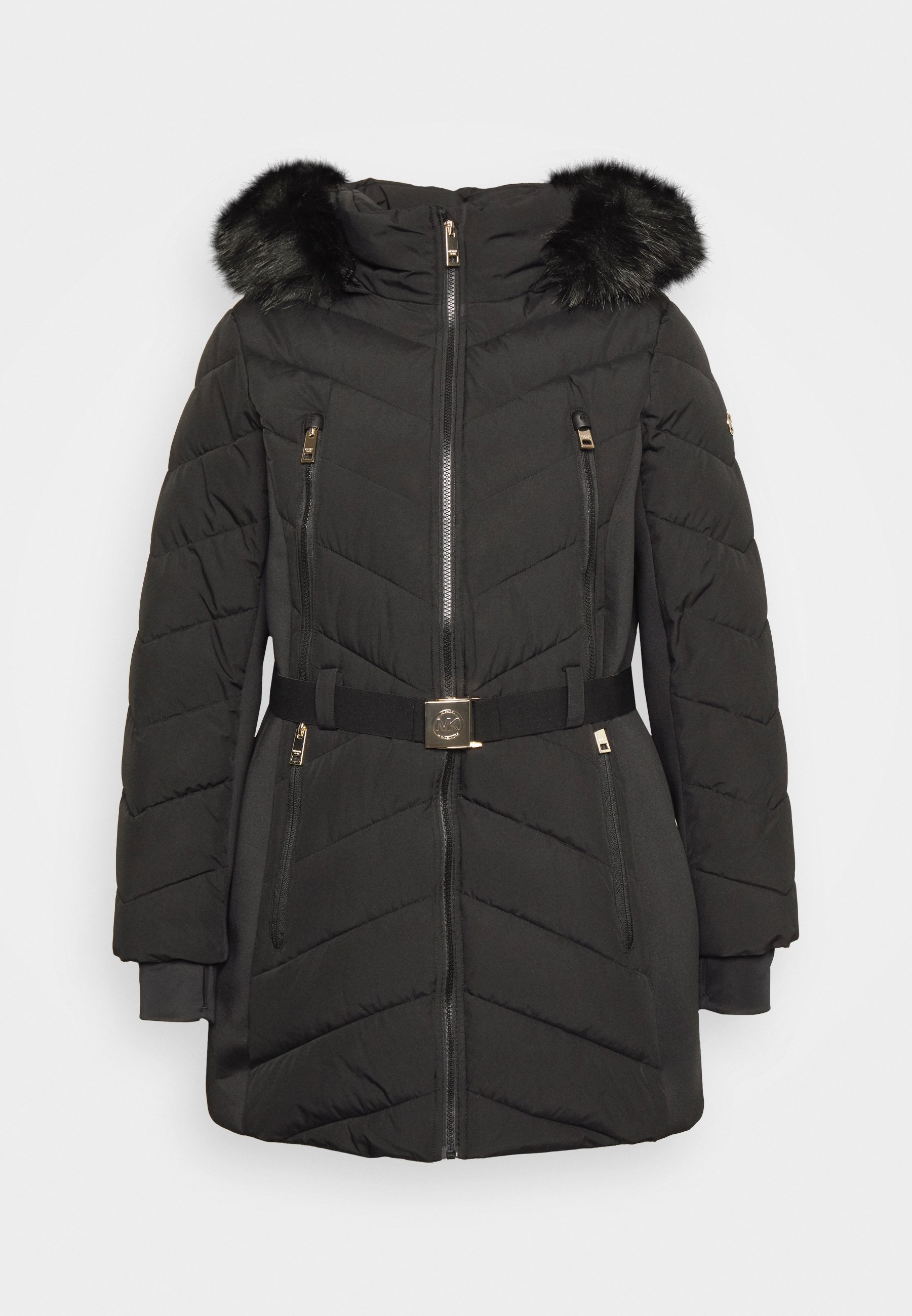 MICHAEL Michael Kors WOMEN BELTED DOWN - Winter coat - black 