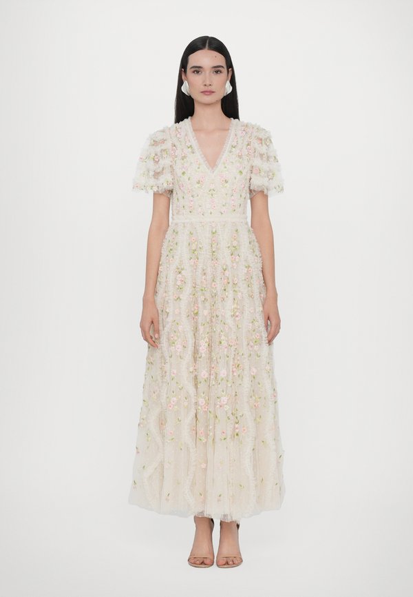 FLORENTINA RUFFLE ANKLE GOWN - Occasion wear - cream