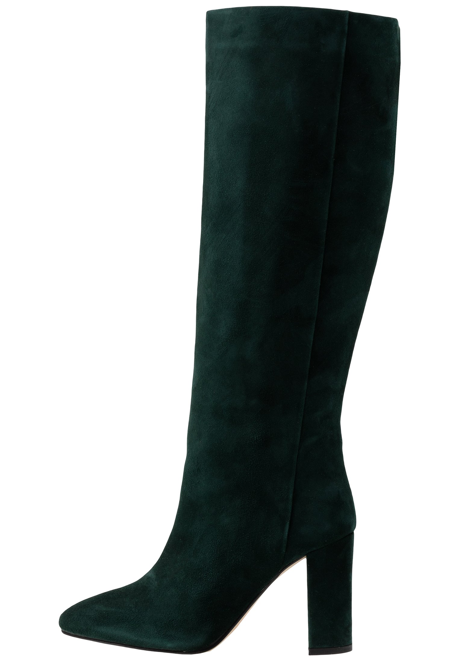 dark green knee high boots