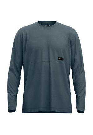 185 MERINO PATCH - Long sleeved top - dark arctic grey