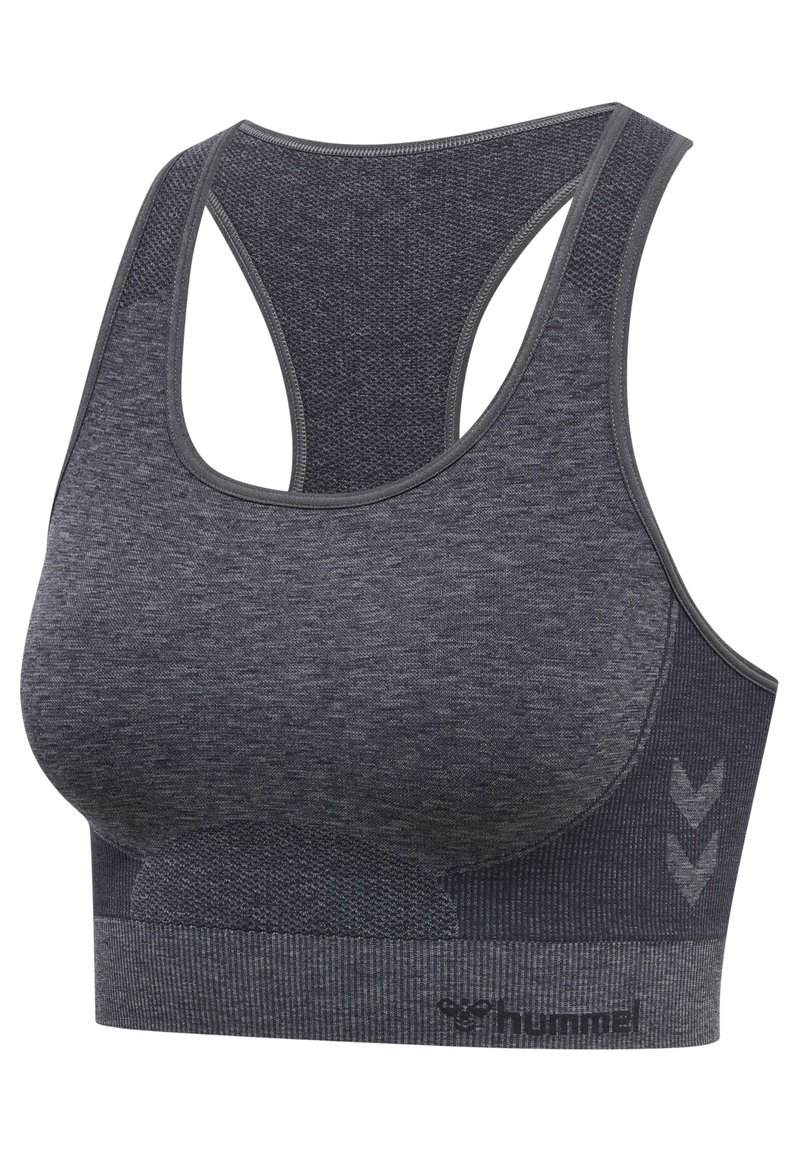 Damen Sportbekleidung | Hummel Top asphalt/quiet shade melange/dunkelgrau - EP95918 Damen Sportbekleidung | Hummel Top asphalt/quiet shade melange/dunkelgrau - EP95918