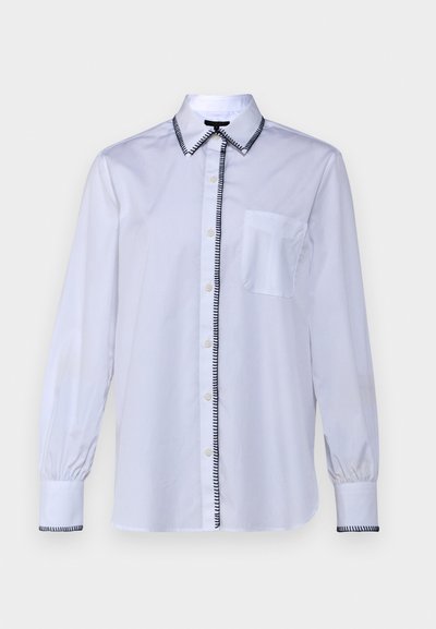 rag & bone MAXINE BLANKET STITCH SHIRT - Bluza z gumbi - white