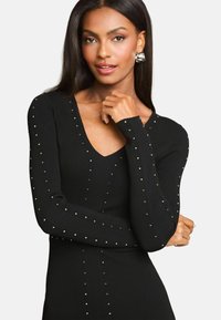 Lipsy STUDDED MIDI  - Laisvo kirpimo suknelė - black