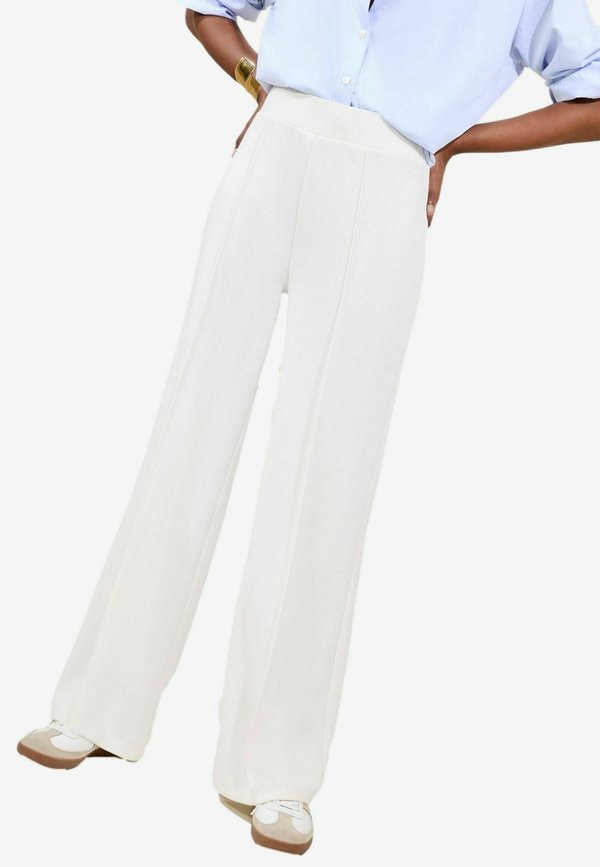 HIGH WAIST WIDE LEG - Stoffhose