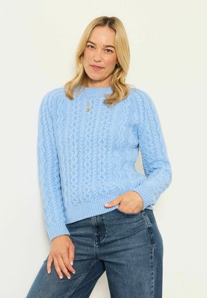 FatFace, KNITTED CABLE JUMPER - Džemper - chambray blue