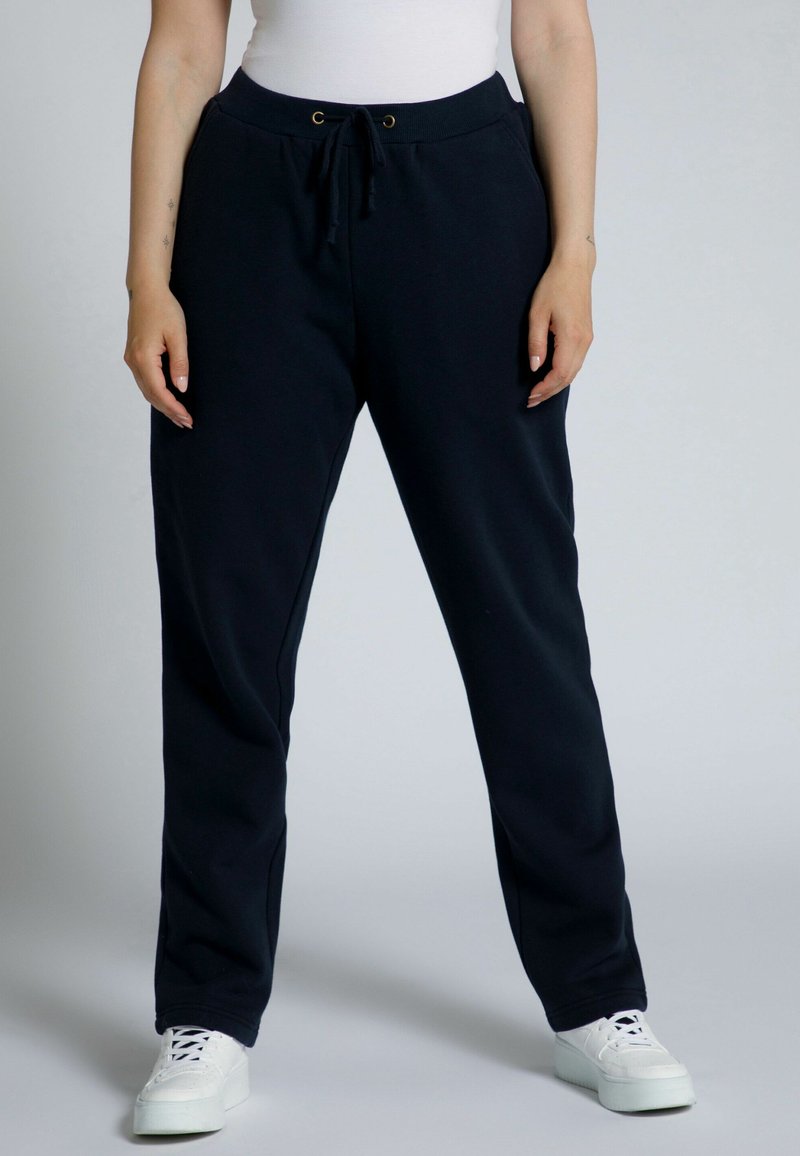 Pantalon De Jogging Ulla Popken Pour Femme - Coton, Taille élastique, Noir, Confortable