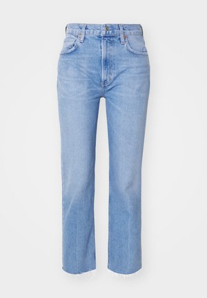 DAPHNE CROP - Jeans Straight Leg - mirage/light indigo