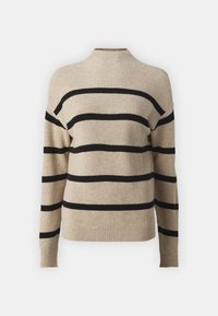 VIRIL MOCKNECK - Stickad tröja - natural melange