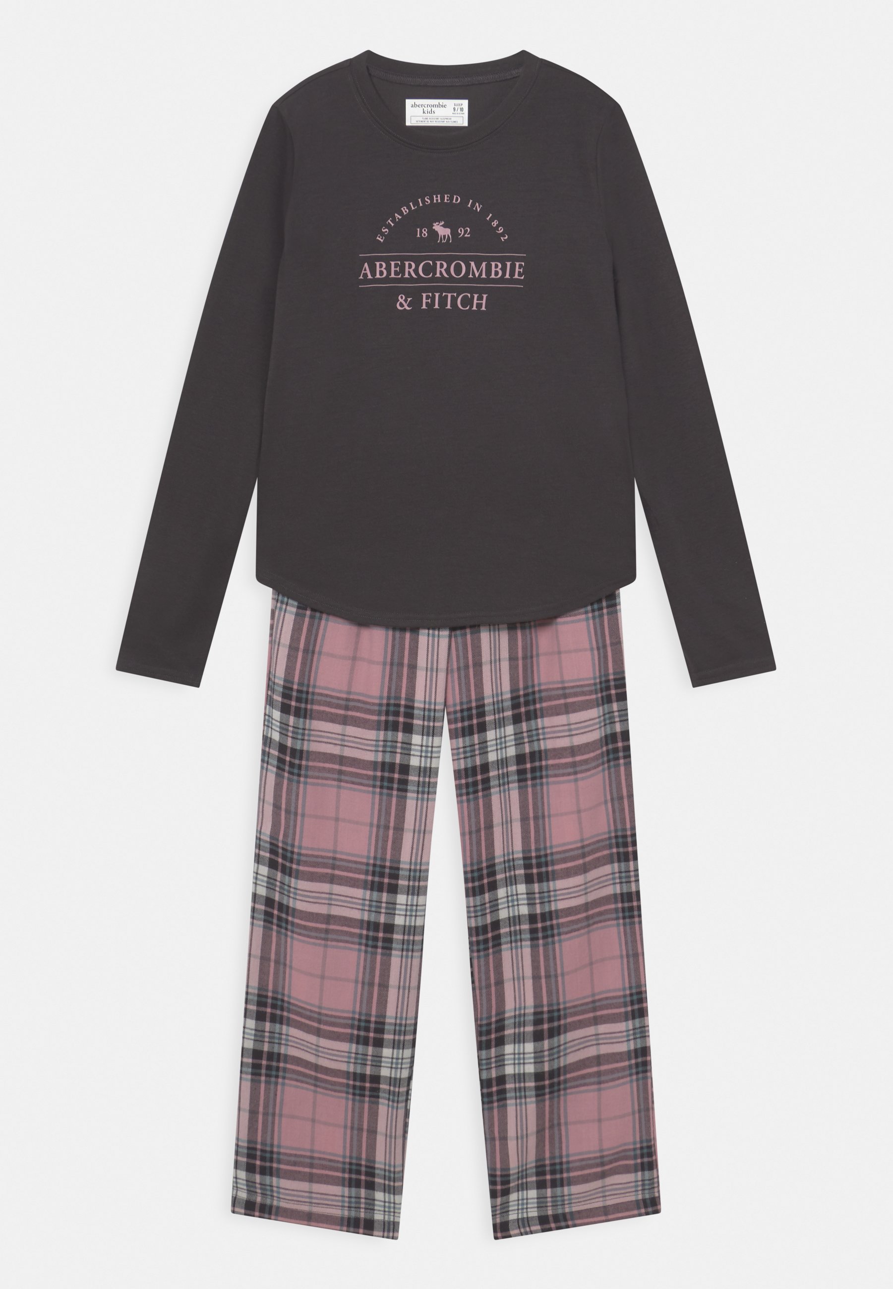 Abercrombie \u0026 Fitch SLEEP PANTS - Pijama - black/ pink/negro - Zalando.es