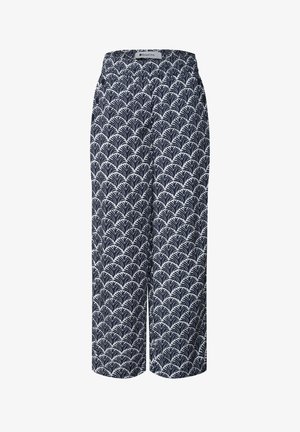 Street One, HIGH WAIST WIDE LEG HOSE IM LOOSE FIT - Pantalon classique - shadowed navy