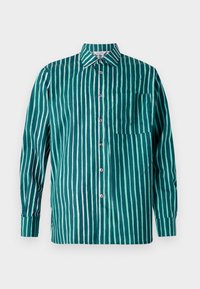 JOKAPOIKA UNISEX - Blúzka so zapínaním na gombíky - dark green/turquoise/white