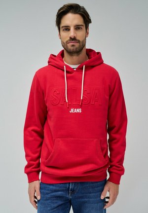 LANGARM-REGULAR - Jersey con capucha - rot