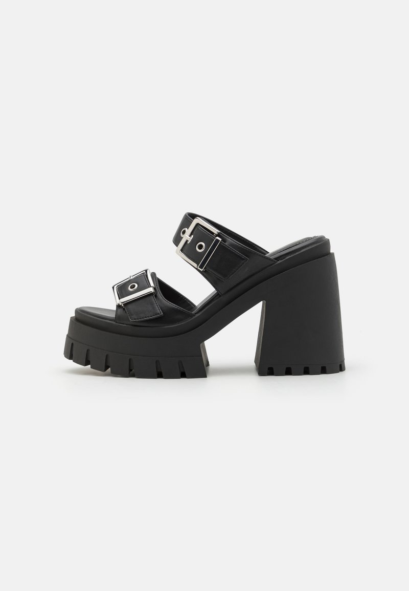 Even&Odd Wide Fit - Heeled mules - black, Enlarge
