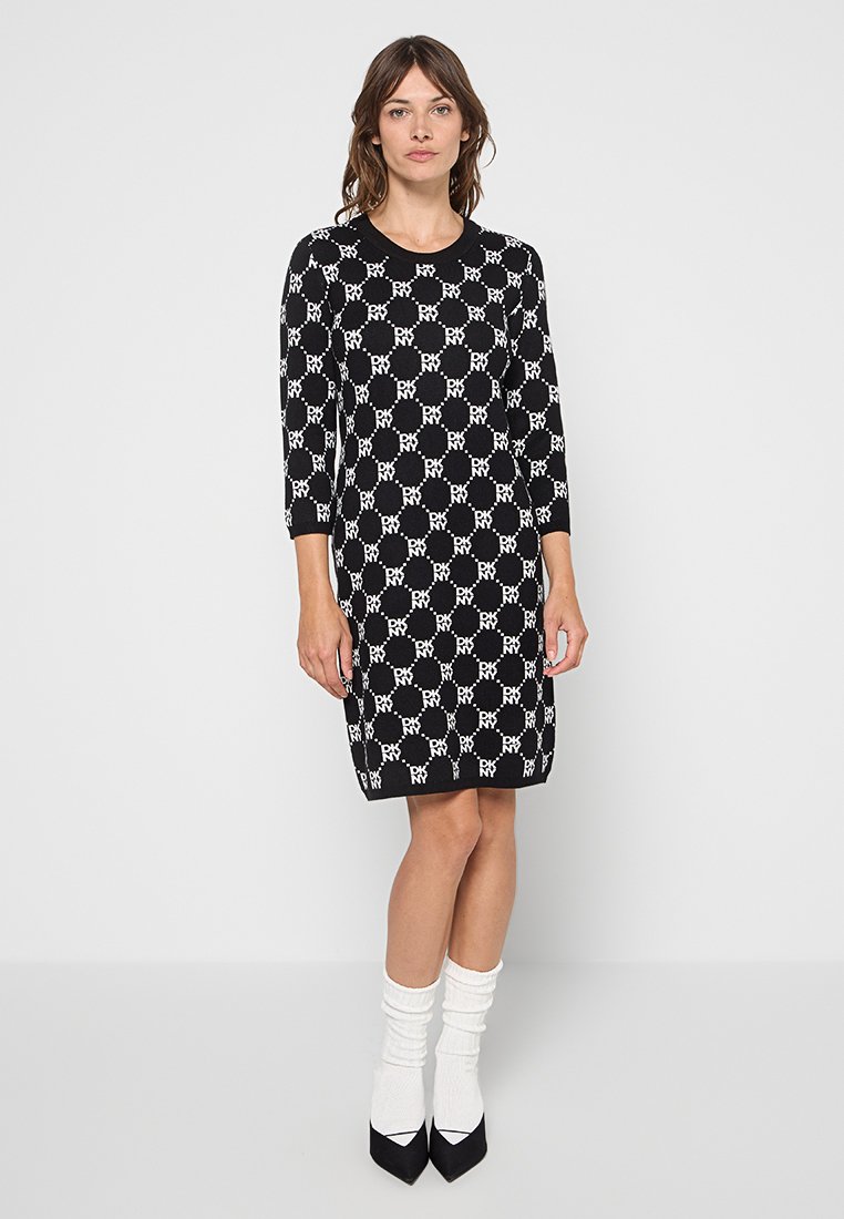 DKNY Gebreide jurk zwart