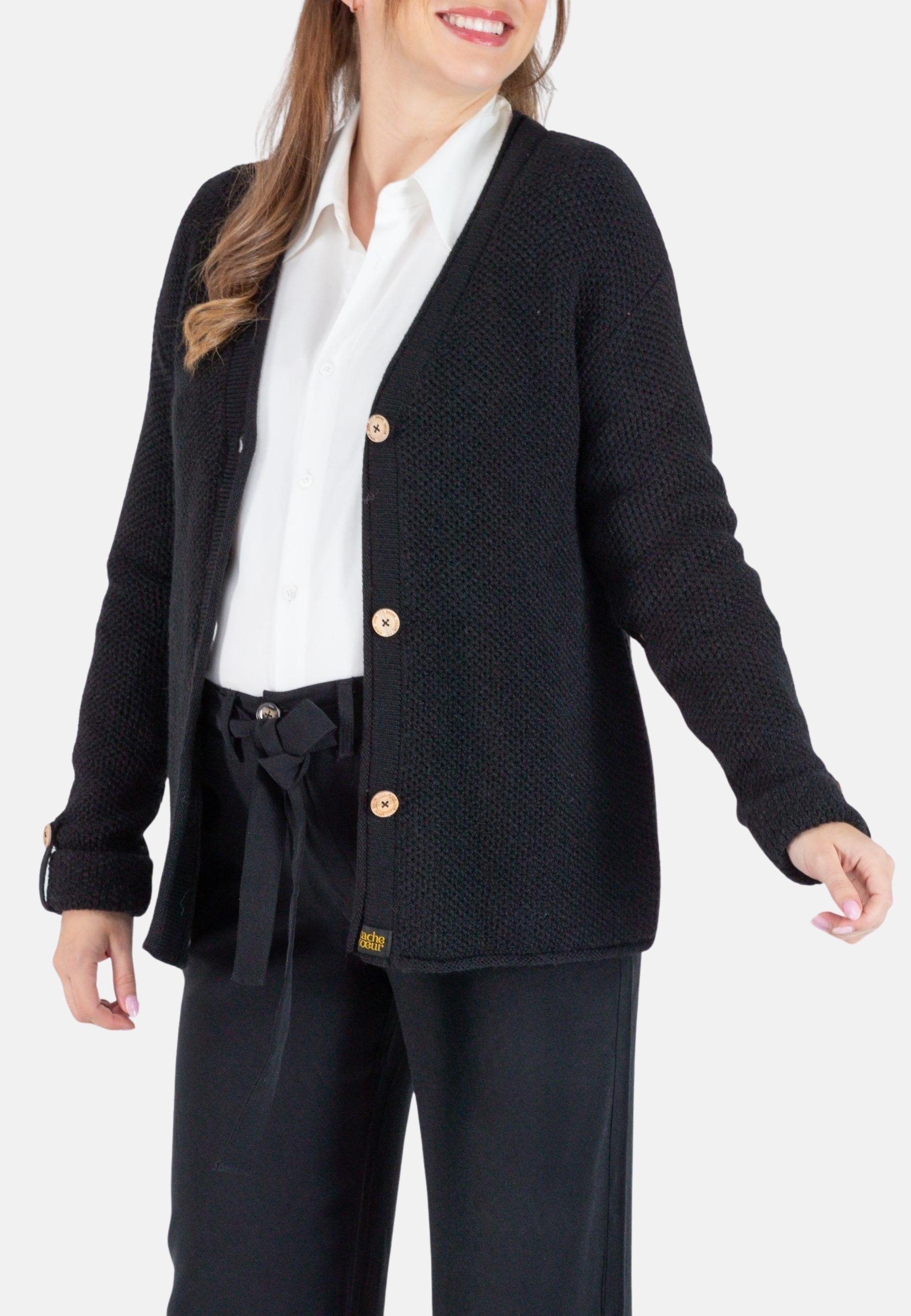 Cache Coeur MATERNITY AND NURSING WITH FRENCH OLIVE TREE BUTTONS