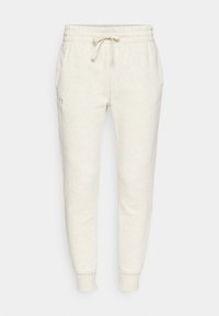 RIVAL FLEECE - Træningsbukser - oatmeal light heather/white