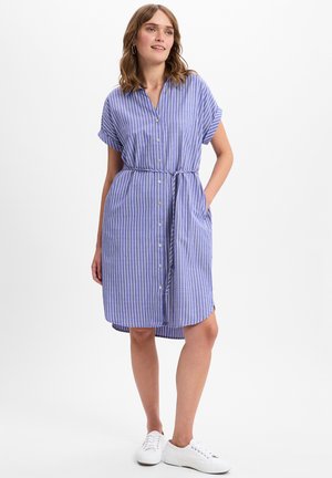 ZALLY - Shirt dress - hellblau weiß