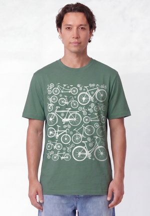 watapparel, FAHRRÄDER UNISEX - T-shirt imprimé - green bay