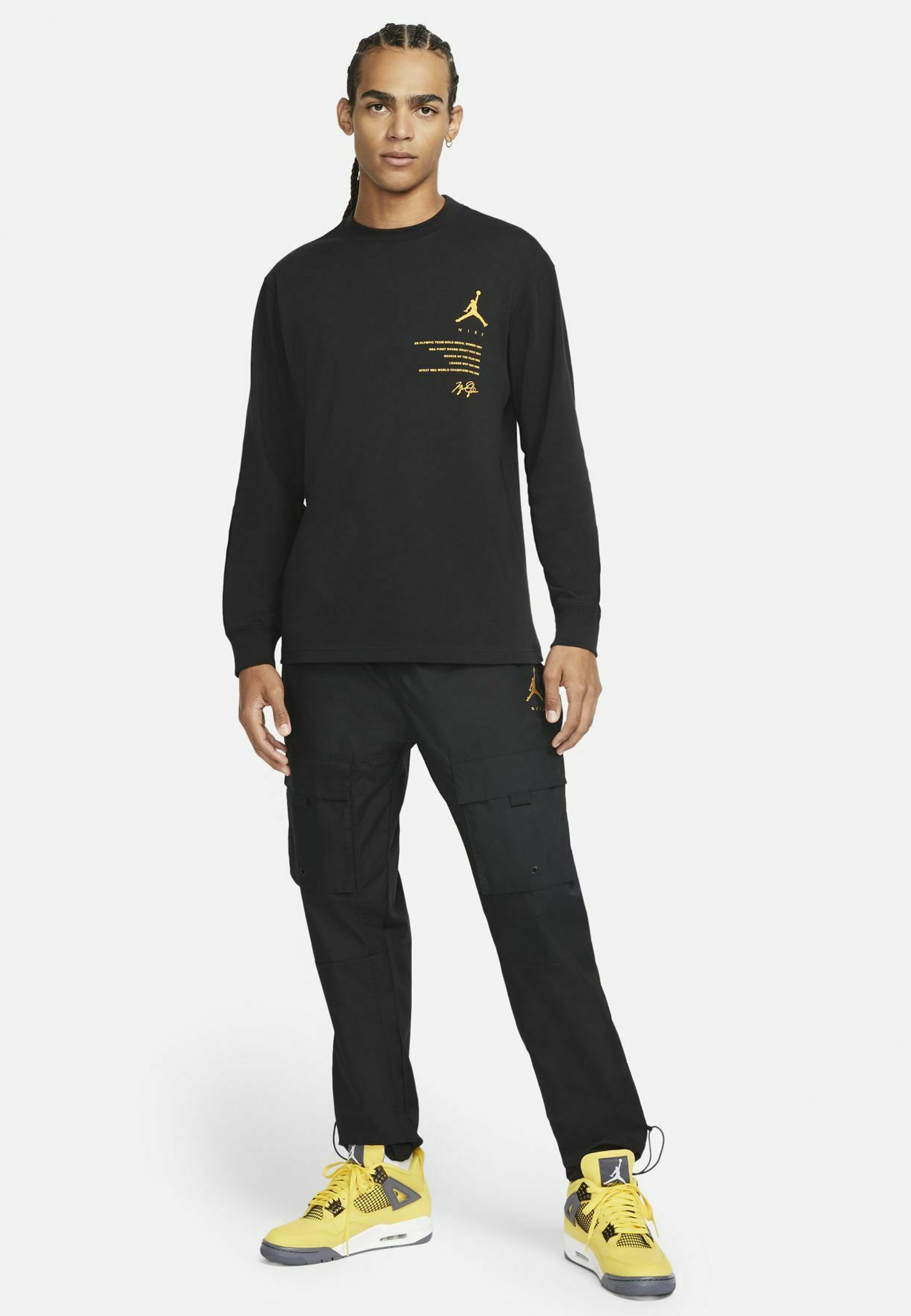 Jordan Pantaloni - black/black/nero - Zalando.it