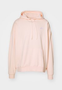 CLUB OVERSIZED - Sweat à capuche - washed coral/white