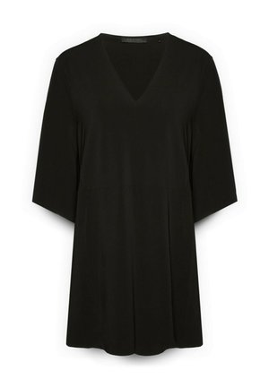 Elena Mirò, T-SHIRT AMPIA CON SCOLLO A V - Camiseta básica - nero