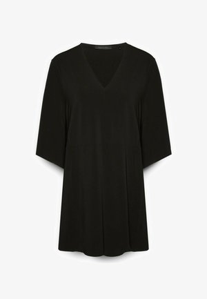 Elena Mirò, T-SHIRT AMPIA CON SCOLLO A V - Camiseta básica - nero