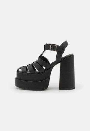 Steve Madden CARLITA - Sandali z visoko peto - black