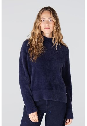 Fleece trui - dark blue
