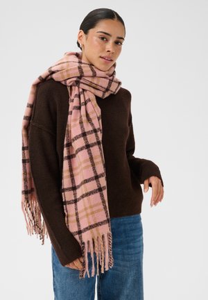 Kaffe, KAWILLOW CHECKED SCARF - Écharpe - rose pink multi check