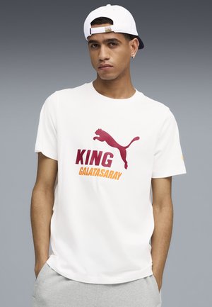GALATASARAY SK KING  MIT LOGO - Print T-shirt - white