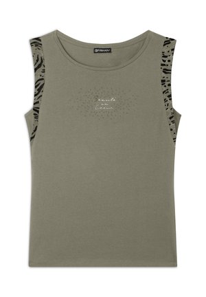 SENZA MANICHE CON DETTAGLI - Top - aloe zebra animalier