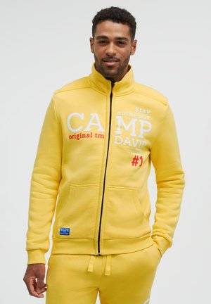 MIT LOGO ARTWORK - Zip-up sweatshirt - industrial yellow