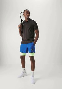 Puma TEAMGOAL - Poloskjorter - black/white/flat dark gray