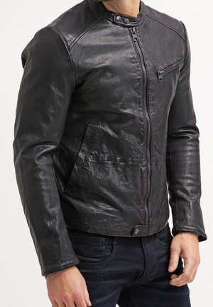 Chaqueta de cuero - black