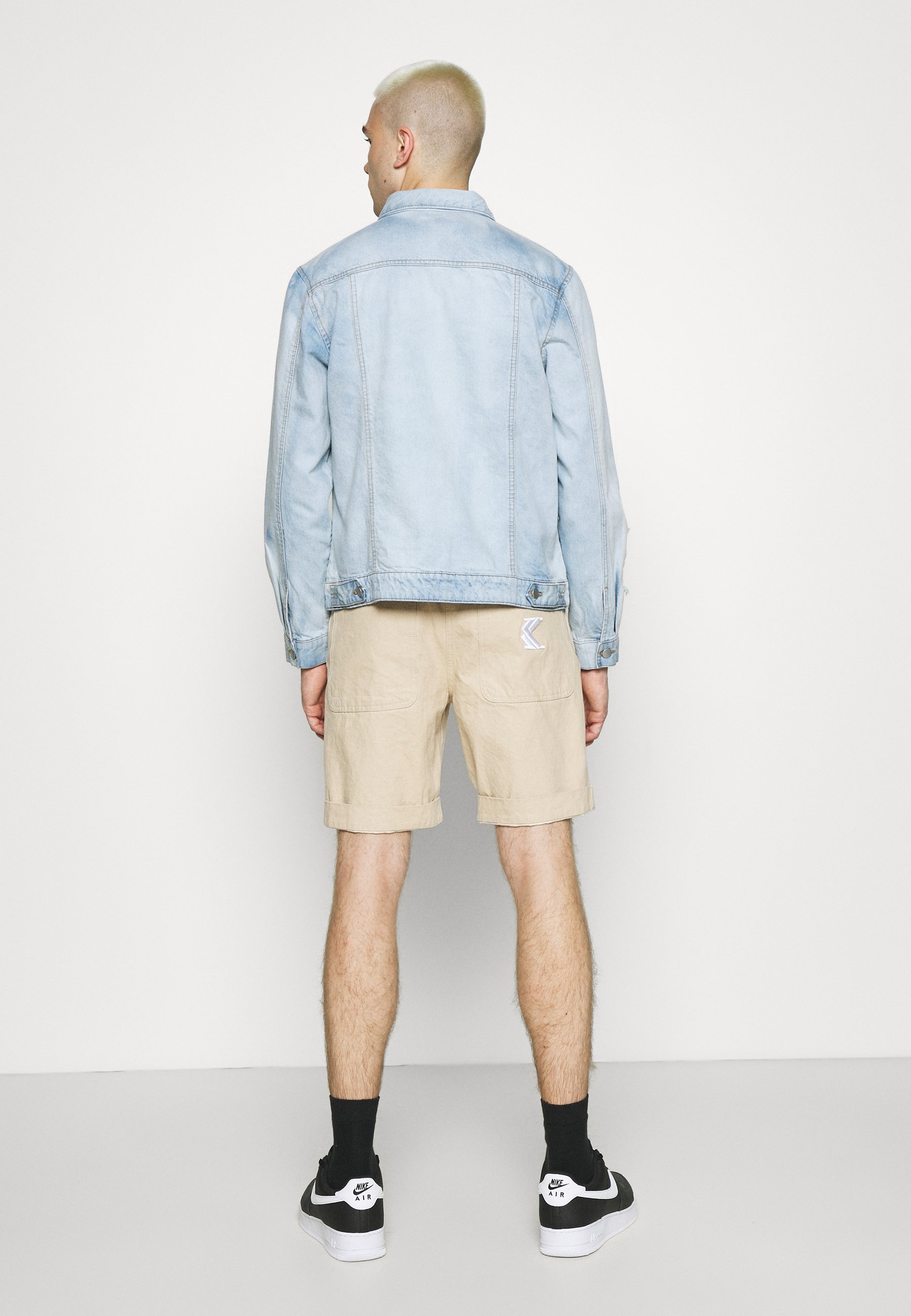 denim jacket shorts men