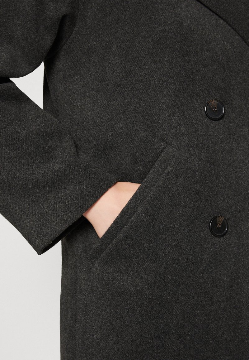 Monki Klassischer Mantel - grey melange/grau - Zalando.de
