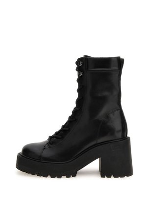 LUAI COMBAT - Platform ankle boots - schwarz