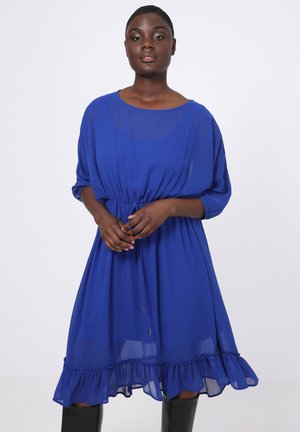 LONGUE EN VOILE  - Jurk - bleu